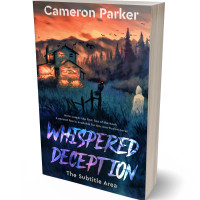 3D view of Premade Horror Book Cover - Burning Sand