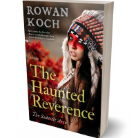 3D view of Premade Western Book Cover - Coffee Bean