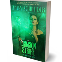 3D view of Premade Fantasy Book Cover - Bottle Green