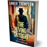 3D view of Premade Action & Adventure Book Cover - Gold Sand