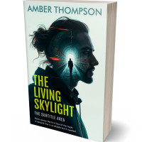 3D view of Premade Mystery & Thriller & Suspense Book Cover - Black