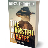 3D view of Premade Action & Adventure Book Cover - Indian Khaki