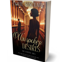 3D view of Premade Romance Book Cover - Antique Brass