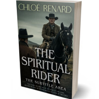 3D view of Premade Western Book Cover - Heavy Metal