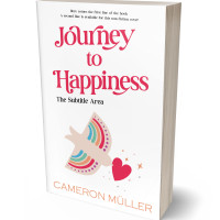 3D view of Premade Abstract Book Cover - Pearl Bush