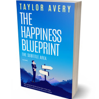 3D view of Premade Self-Improvement & Self-Help Book Cover - Curious Blue