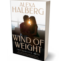 3D view of Premade Romance Book Cover - Soft Amber