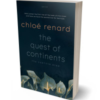 3D view of Premade Literary Fiction Book Cover - Black Pearl