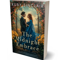 3D view of Premade Romance Book Cover - Tan