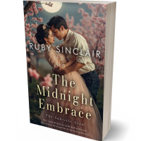 3D view of Premade Romance Book Cover - Taupe