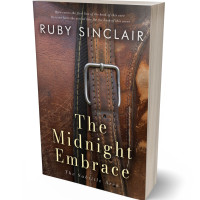 3D view of Premade Western Book Cover - English Walnut