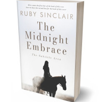 3D view of Premade Romance Book Cover - Black Haze