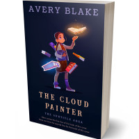 3D view of Premade Fantasy Book Cover - Ebony