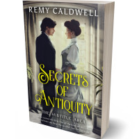 3D view of Premade Historical Book Cover - Masala