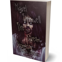 3D view of Premade Horror Book Cover - Cocoa Brown