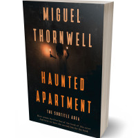 3D view of Premade Horror Book Cover - Red Damask