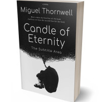 3D view of Premade Abstract Book Cover - Cod Gray