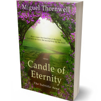 3D view of Premade Nature Book Cover - Thatch Green