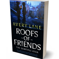 3D view of Premade Literary Fiction Book Cover - Ebony