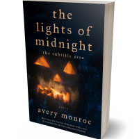 3D view of Premade Horror Book Cover - Black
