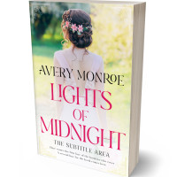 3D view of Premade Romance Book Cover - White Rock