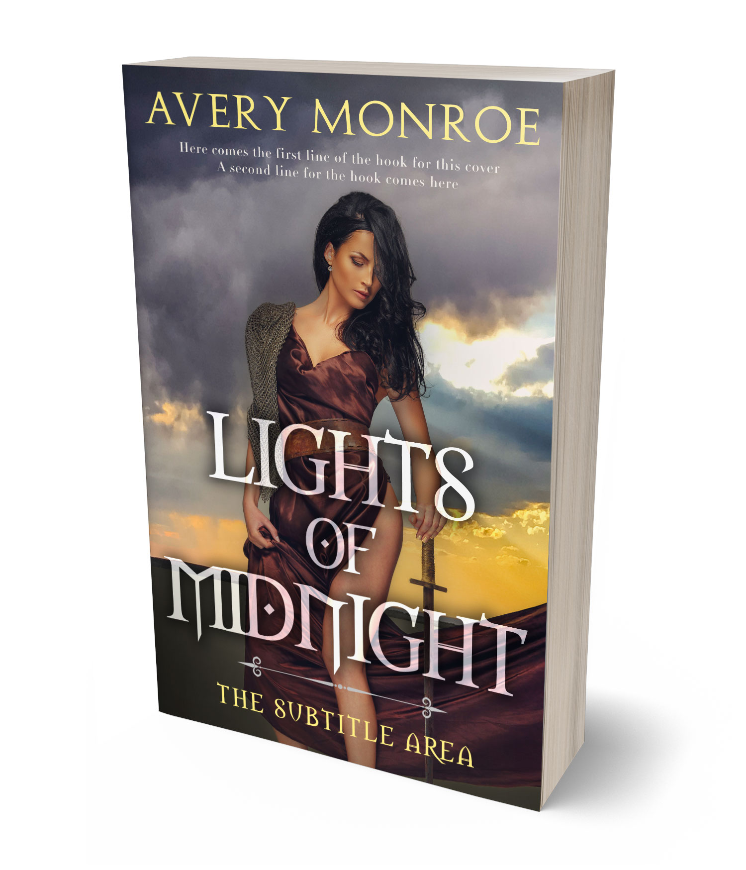 3D view of Premade Fantasy Book Cover - Tundora