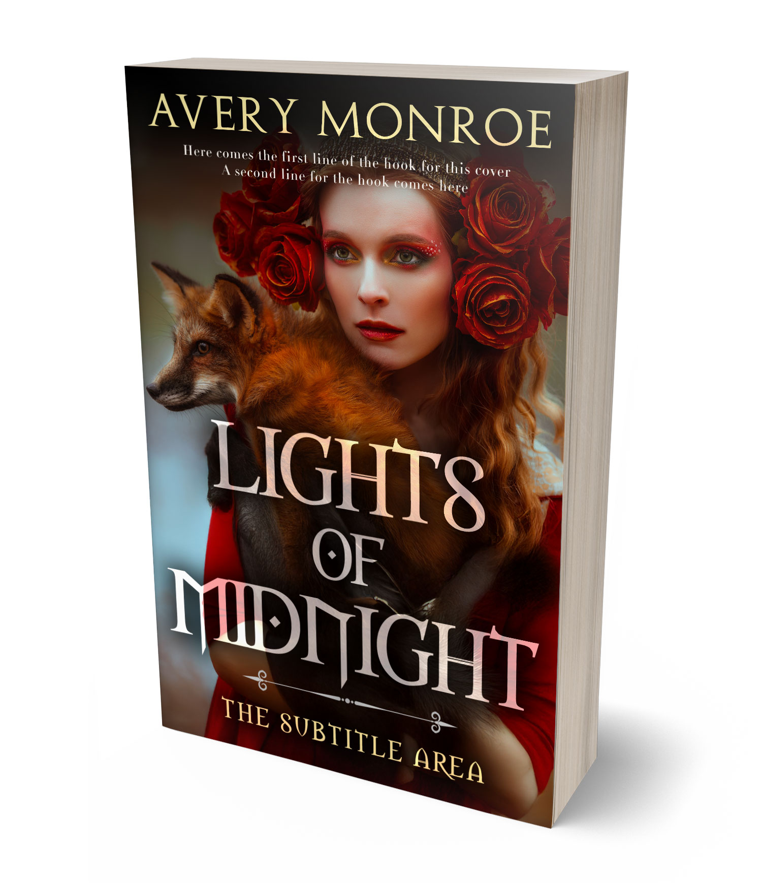 3D view of Premade Fantasy Book Cover - Coffee Bean