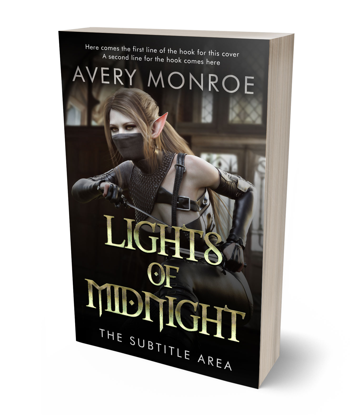 3D view of Premade Fantasy Book Cover - Zeus