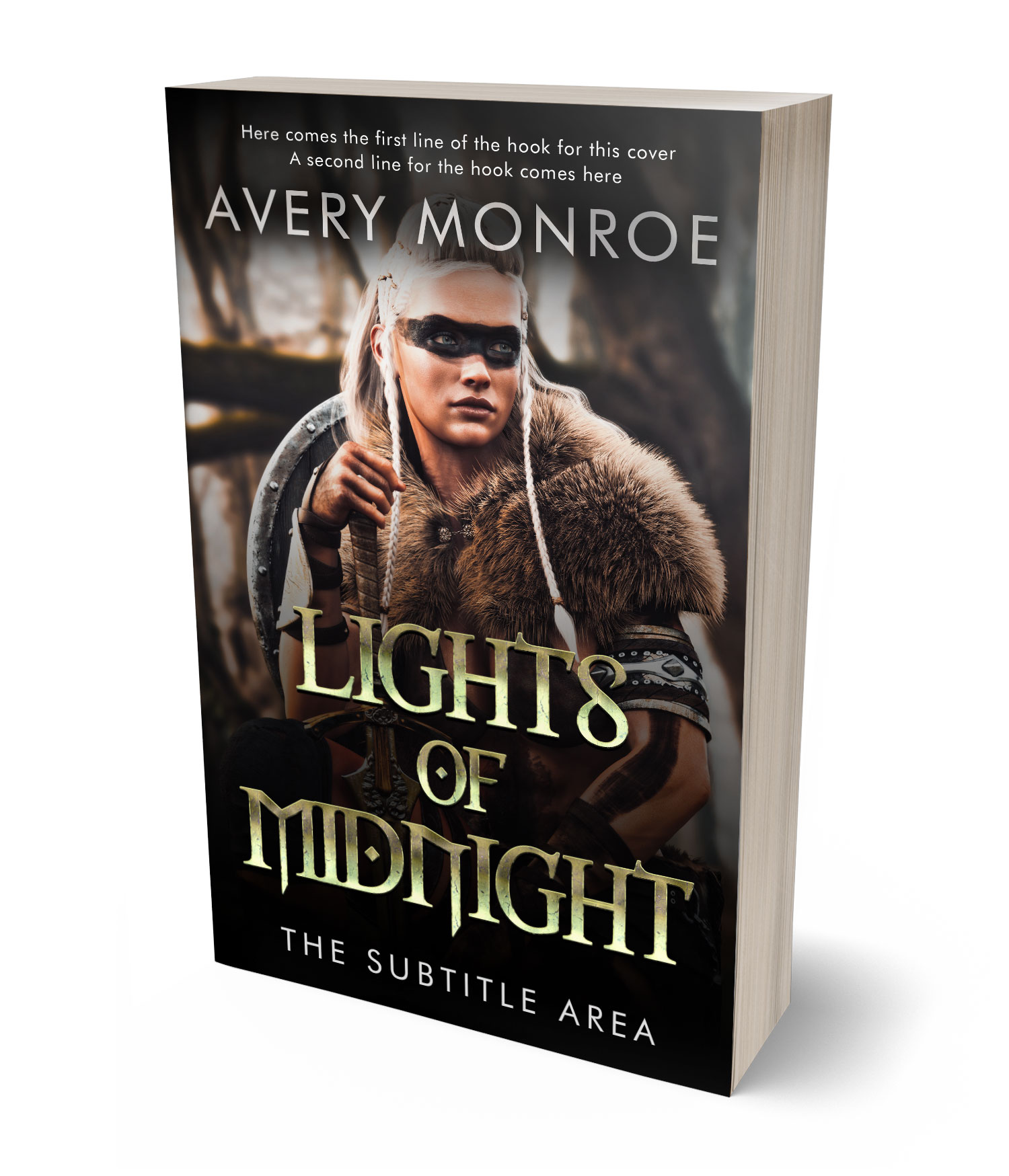 3D view of Premade Fantasy Book Cover - Rodeo Dust