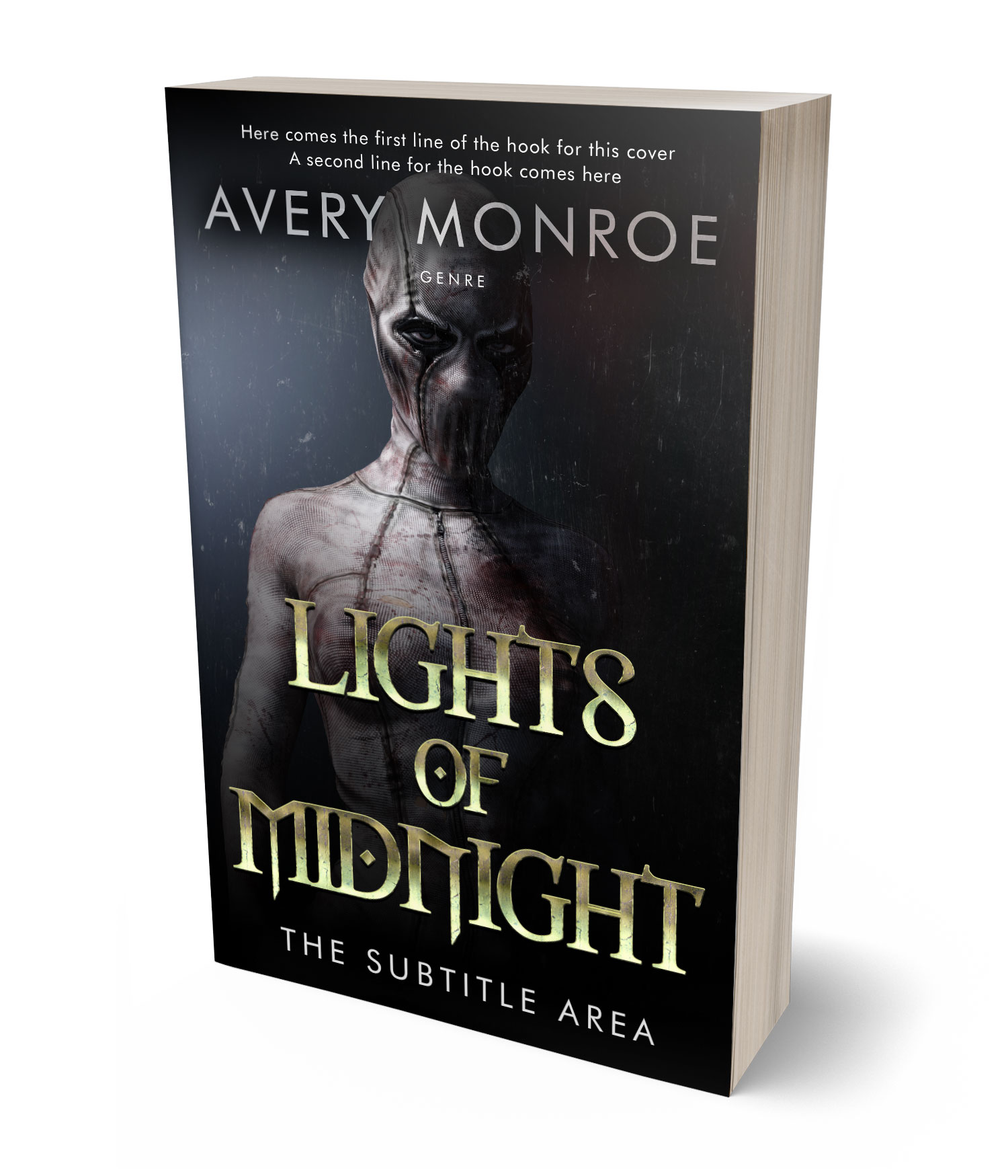 3D view of Premade Mystery & Thriller & Suspense Book Cover - Woodsmoke