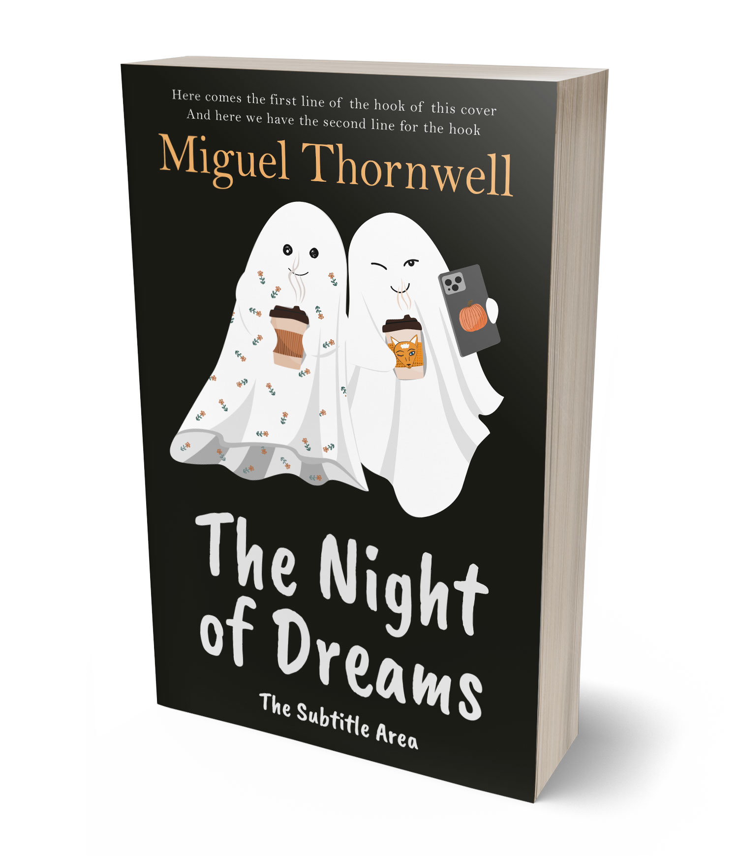 3D view of Premade Children's Book Cover - Rangoon Green