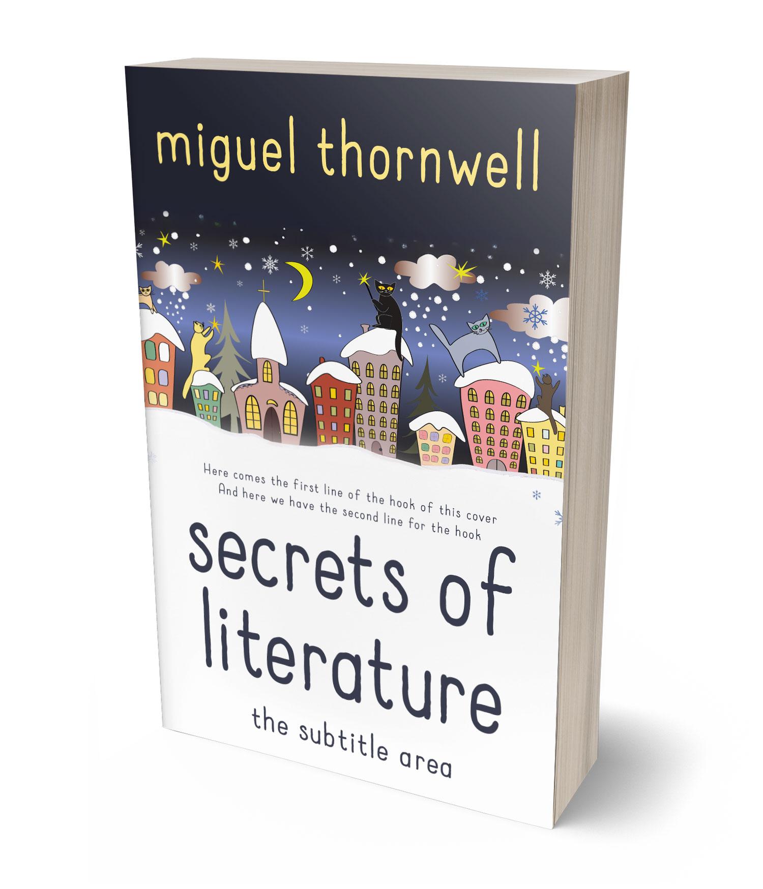 3D view of Premade Chick Lit Book Cover - Sapling