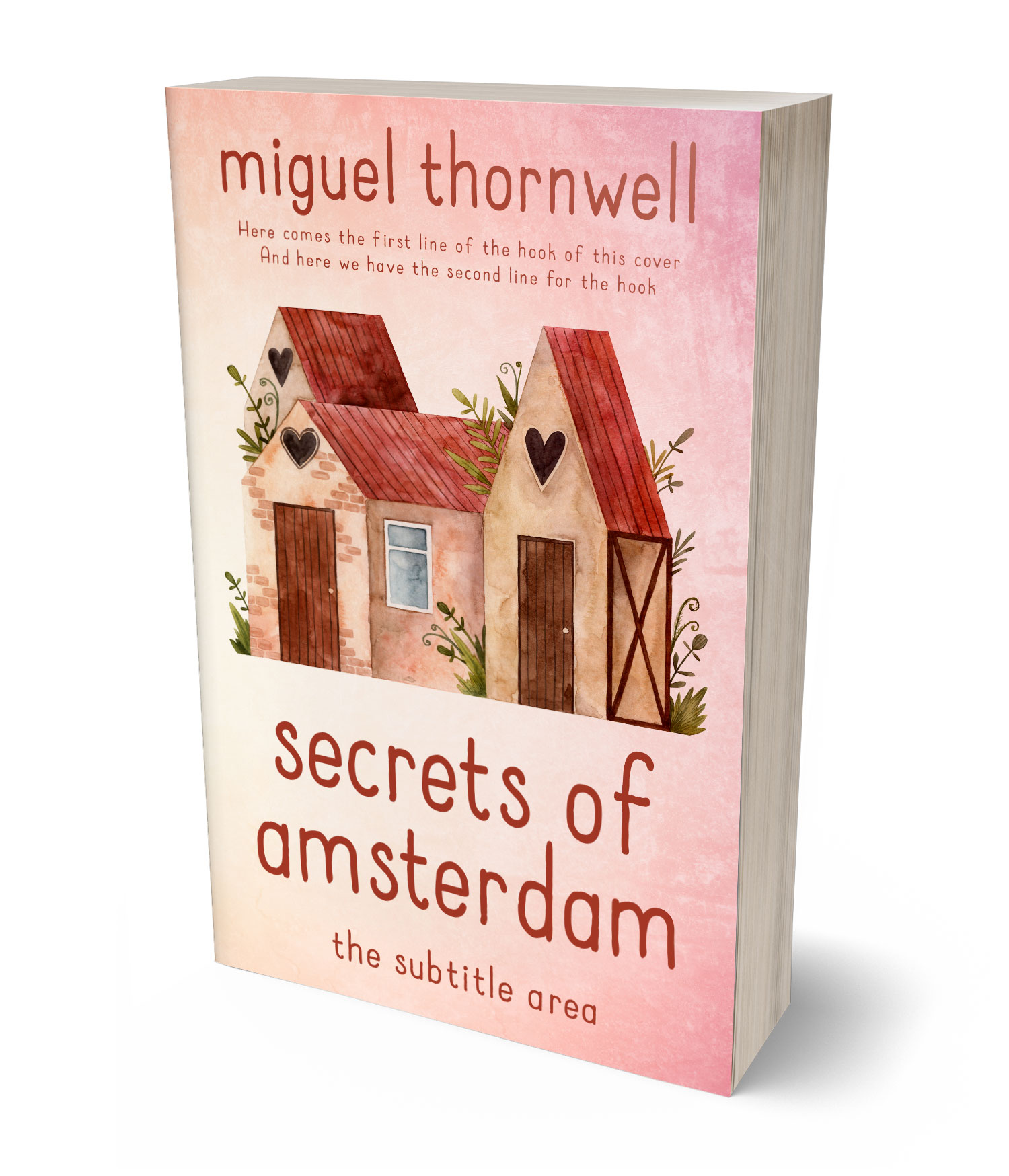 3D view of Premade Children's Book Cover - Givry