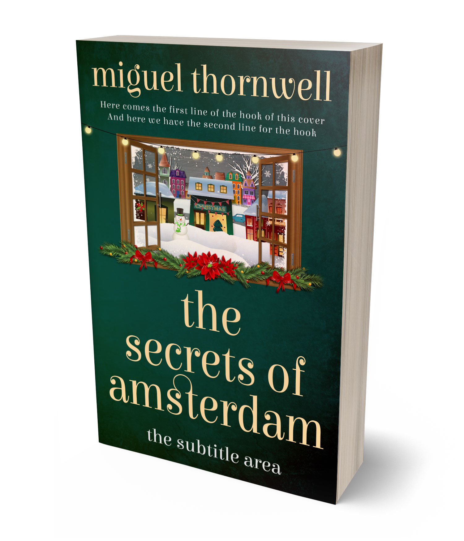 3D view of Premade Literary Fiction Book Cover - Celtic