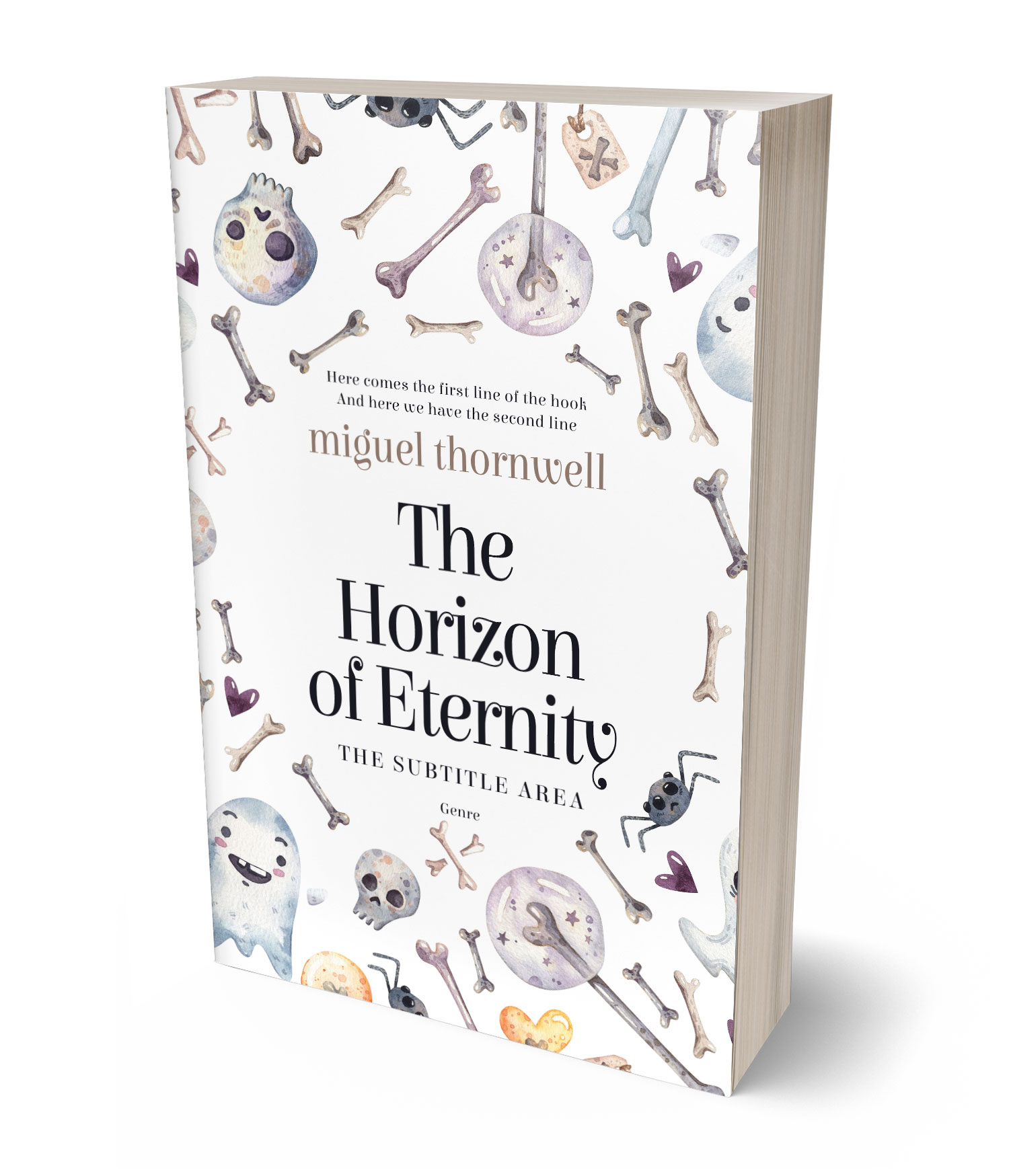 3D view of Premade Children's Book Cover - Swiss Coffee