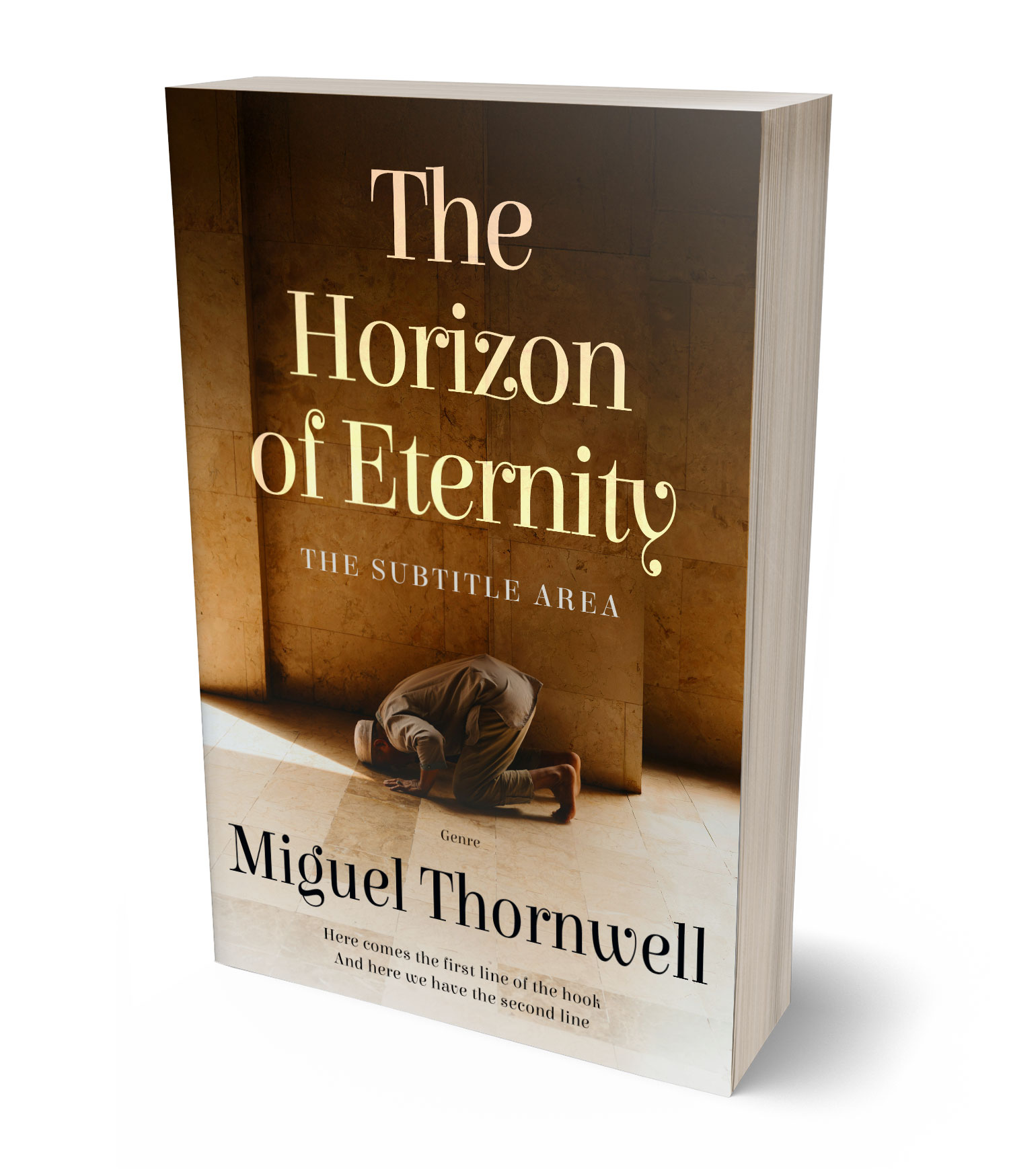 3D view of Premade Religion & Spirituality Book Cover - Cioccolato