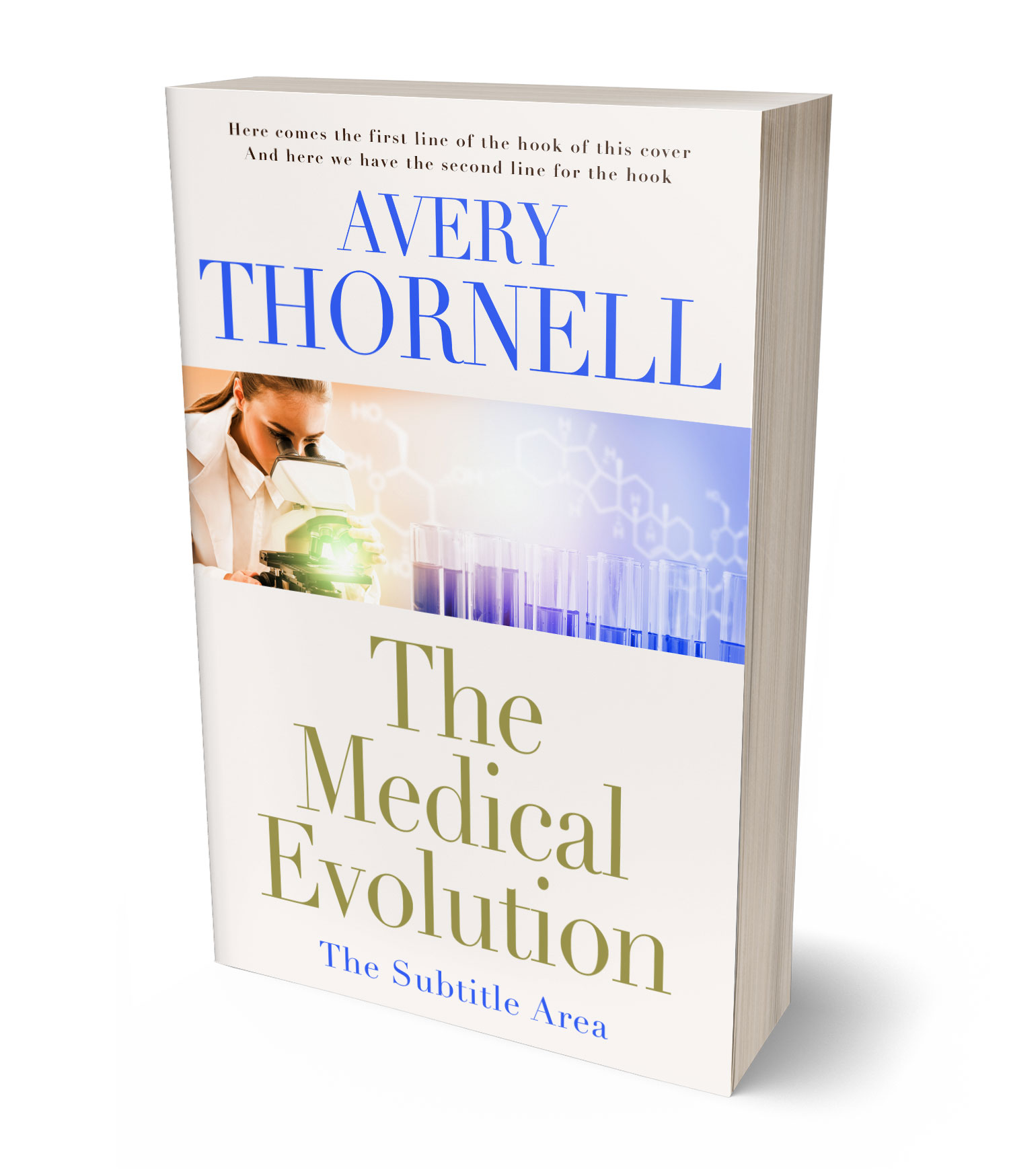 3D view of Custom & Premade Science & Nature Book Cover - Soft Peach #17733 | BookCoverZone*