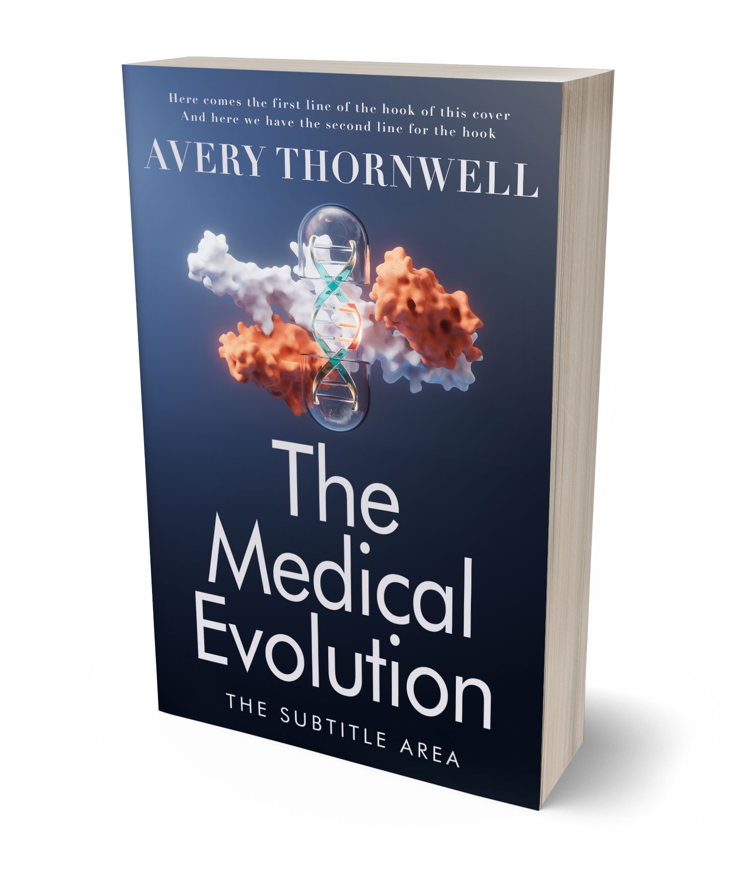 3D view of Custom & Premade Science & Nature Book Cover - Mirage #17737 | BookCoverZone*