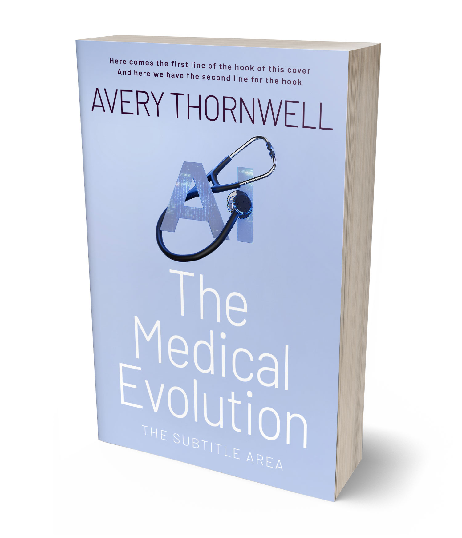 3D view of Custom & Premade Science & Nature Book Cover - Spindle #17741 | BookCoverZone*