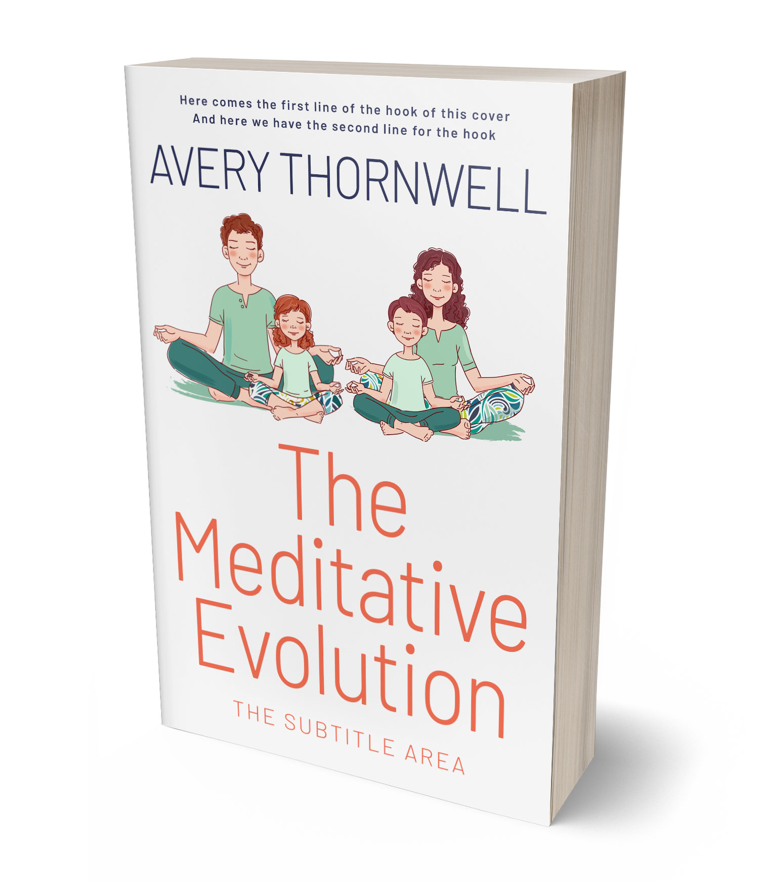 3D view of Custom & Premade  Book Cover - Ebb #17743 | BookCoverZone*