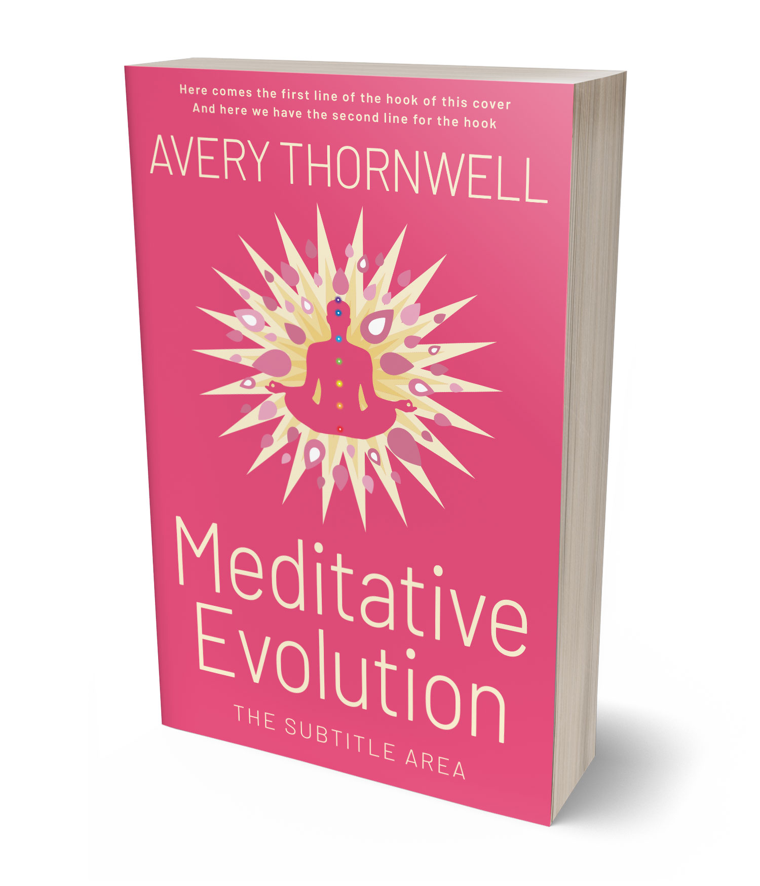 3D view of Custom & Premade Health & Mind & Body Book Cover - Cranberry #17744 | BookCoverZone*