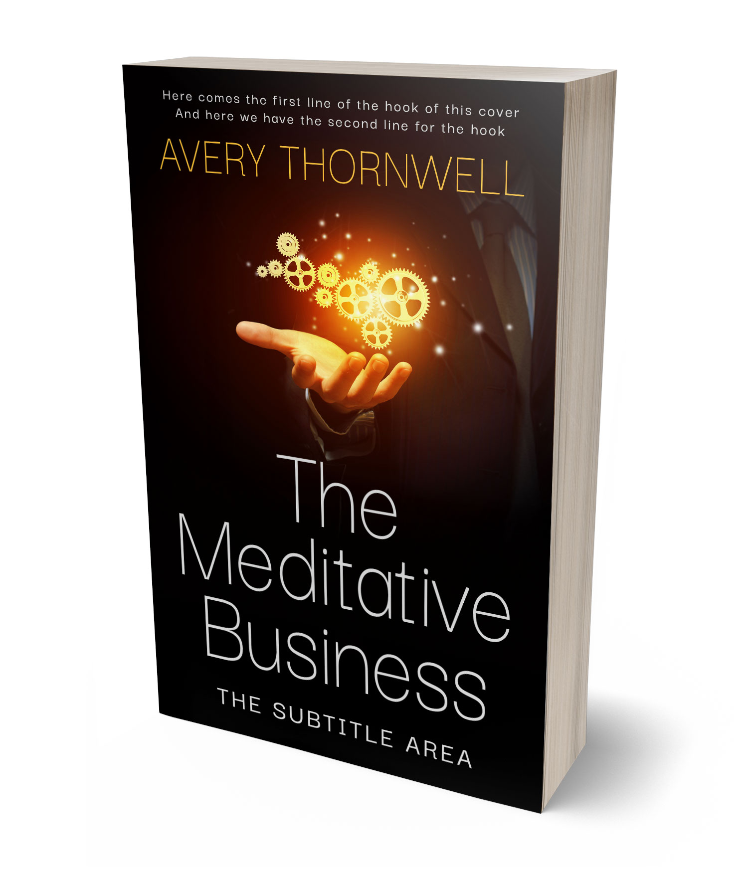 3D view of Custom & Premade Self-Improvement & Self-Help Book Cover - Asphalt #17760 | BookCoverZone*