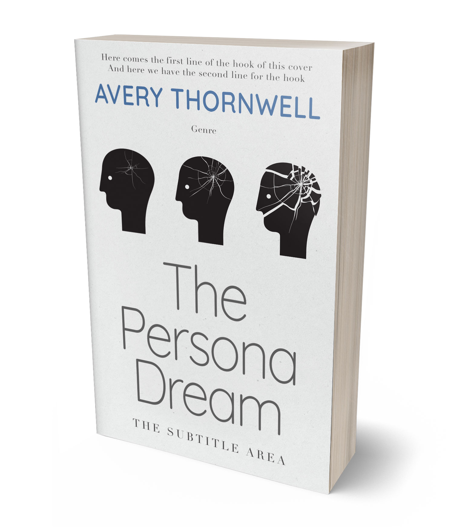 3D view of Premade Mystery & Thriller & Suspense Book Cover - Black Haze #17773 | BookCoverZone*