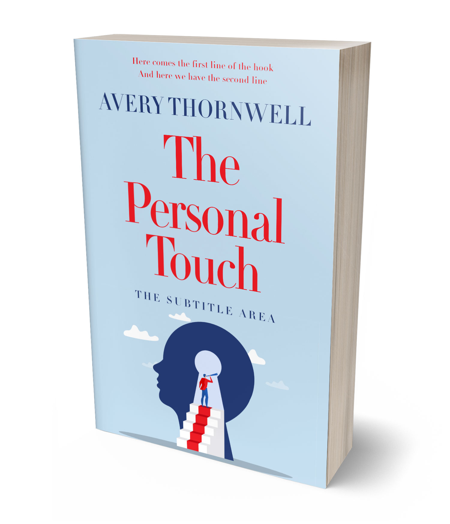 3D view of Custom & Premade Self-Improvement & Self-Help Book Cover - Link Water #17780 | BookCoverZone*