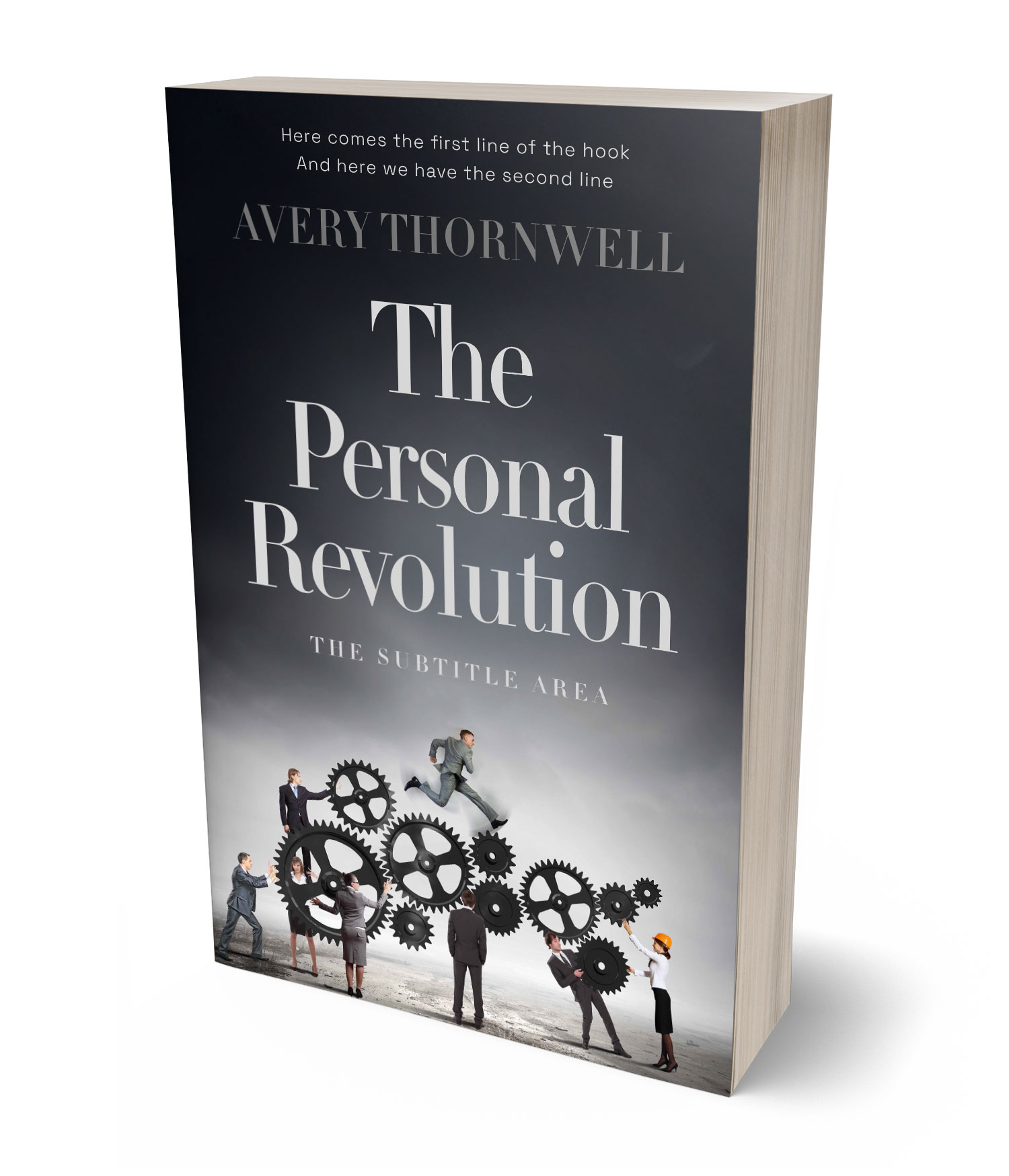 3D view of Premade Self-Improvement & Self-Help Book Cover - Shark #17785 | BookCoverZone*