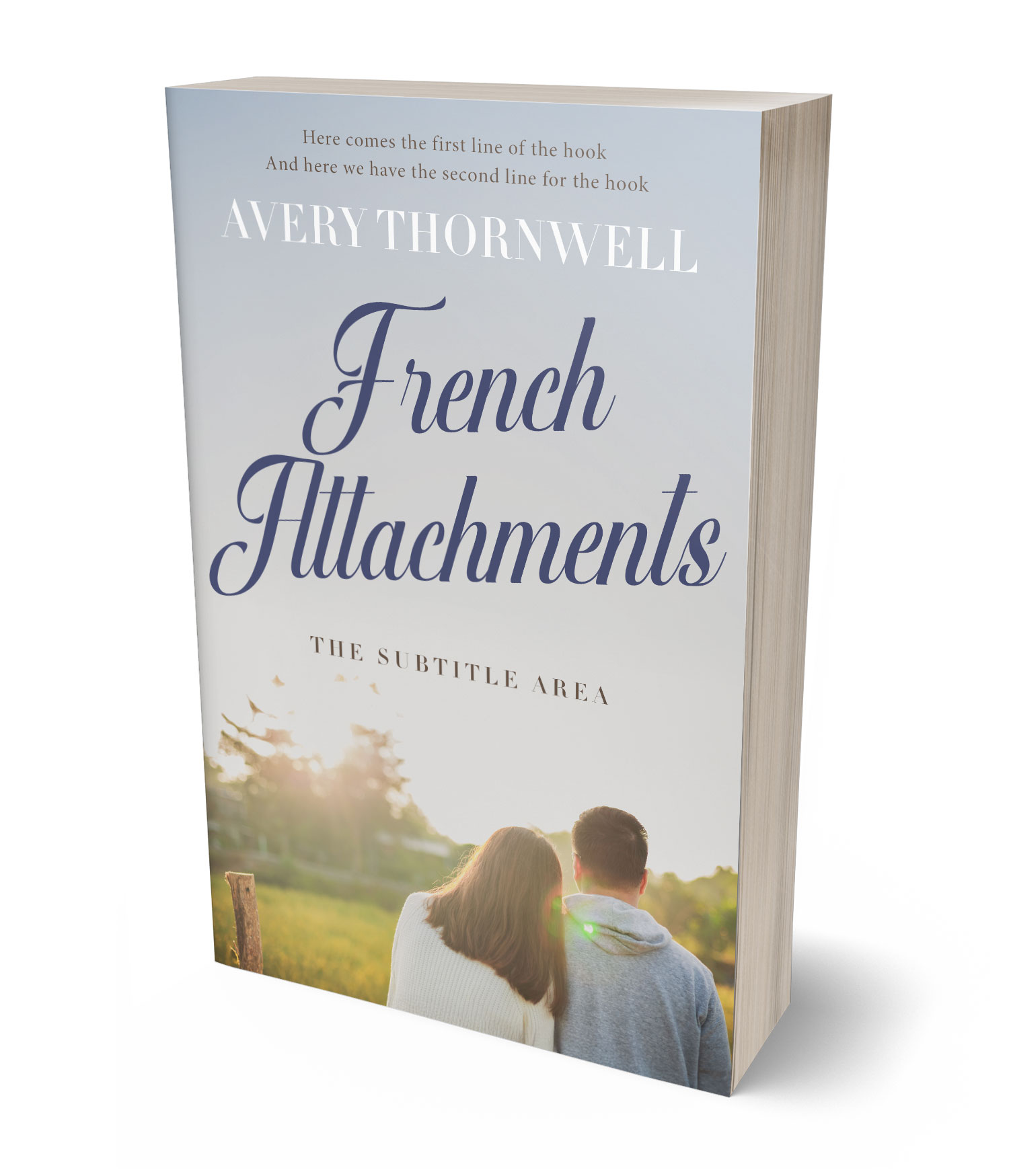 3D view of Premade Romance Book Cover - Iron #17787 | BookCoverZone*