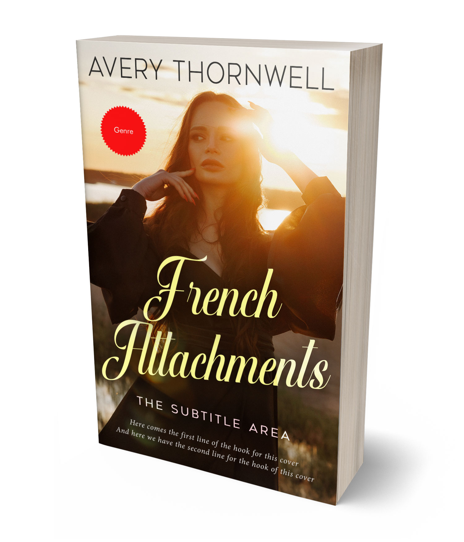 3D view of Premade Romance Book Cover - Pancho #17794 | BookCoverZone*