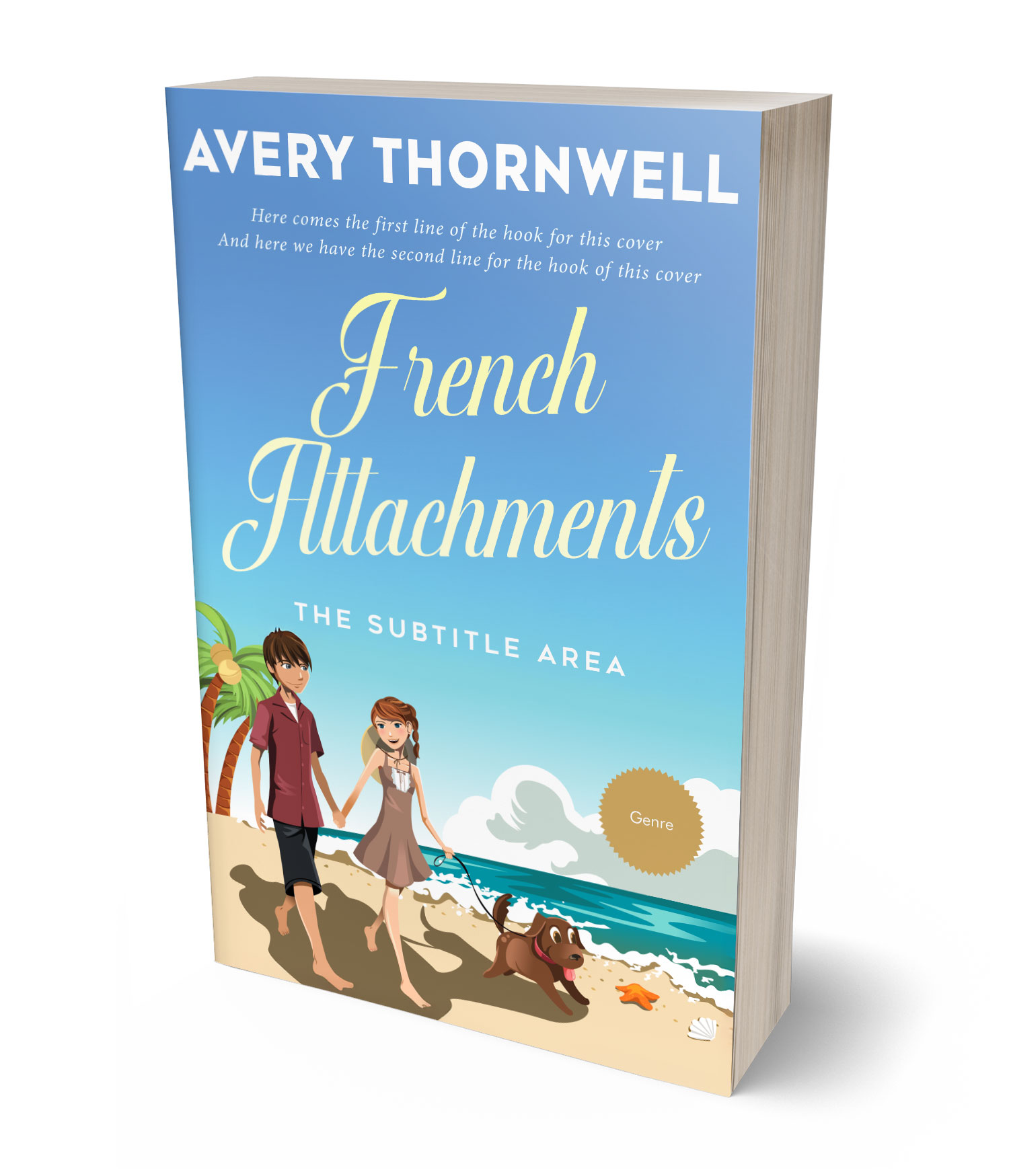 3D view of Premade Romance Book Cover - Viking #17800 | BookCoverZone*