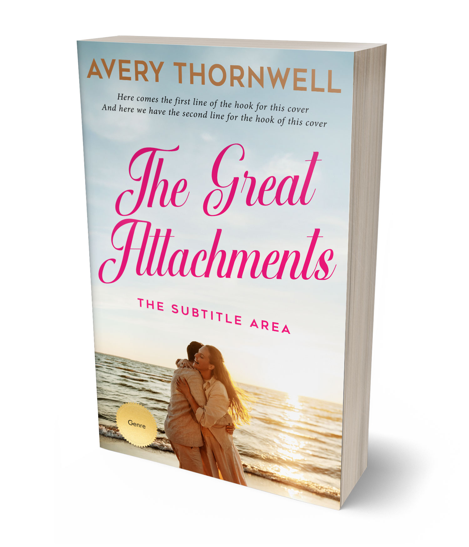 3D view of Premade Romance Book Cover - Gray Nurse #17805 | BookCoverZone*