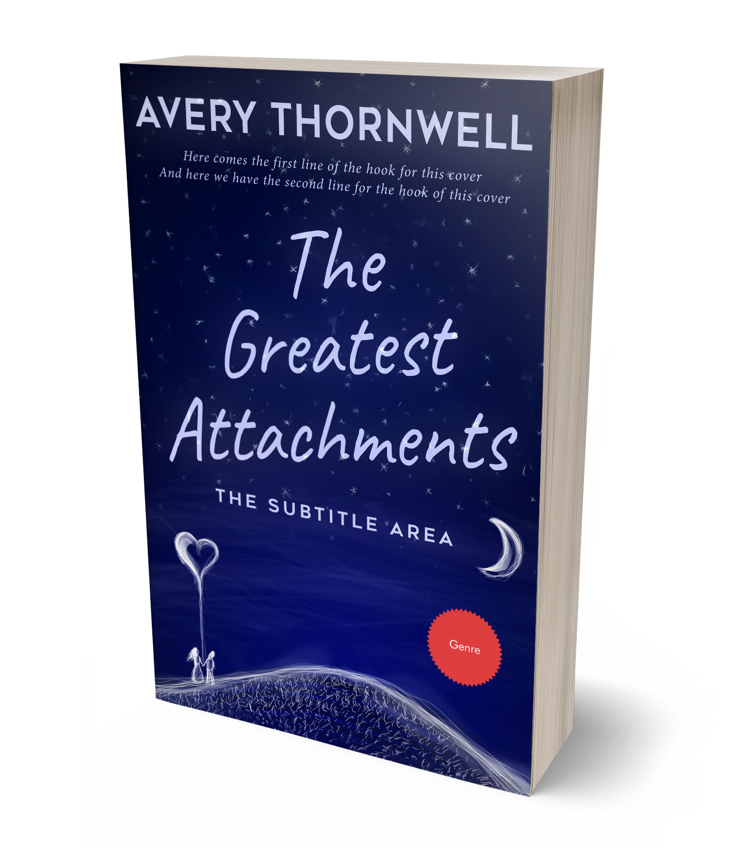 3D view of Premade Romance Book Cover - Downriver #17806 | BookCoverZone*